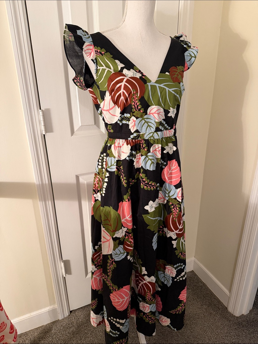 Boden Frill Sleeve Maxi Dress NWT! - Picture 3 of 9